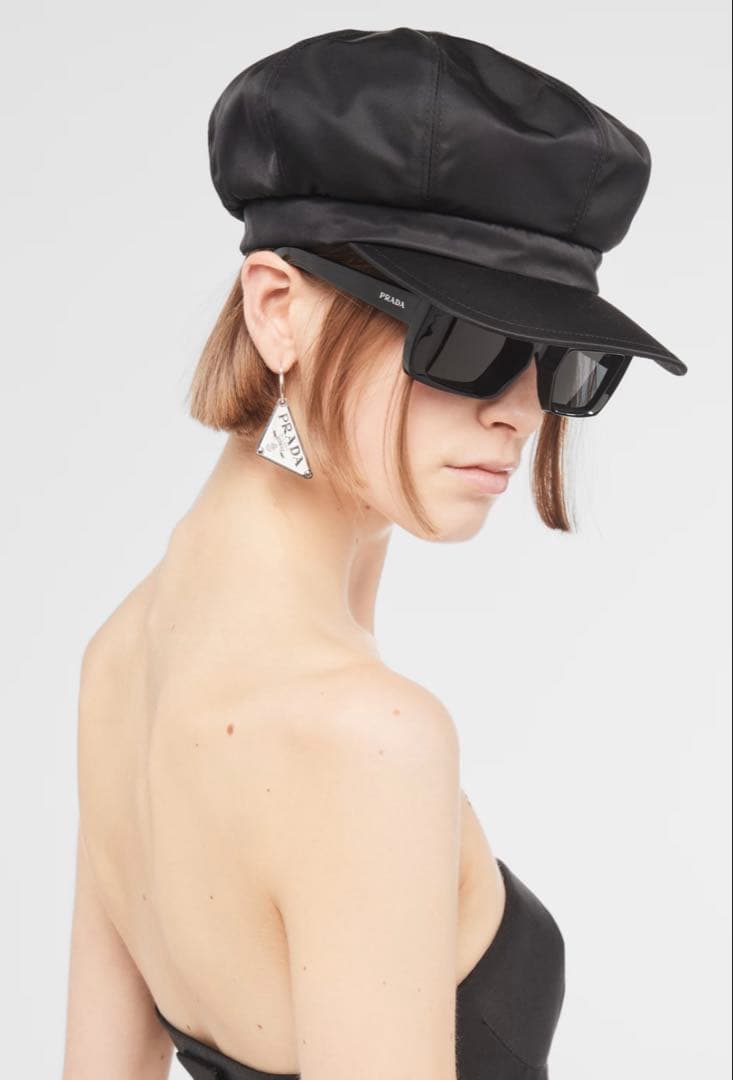 美品【PRADA】プラダ Re-Nylon ハット　キャスケット　ベレー帽