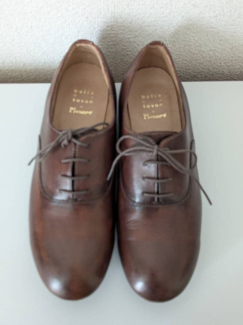 ビュルデサボン bulle de savon ハンドペイントレザーシューズ　M