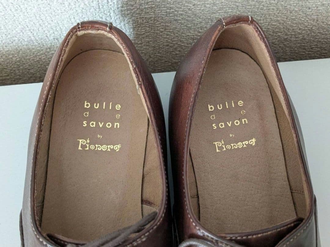 ビュルデサボン bulle de savon ハンドペイントレザーシューズ　M