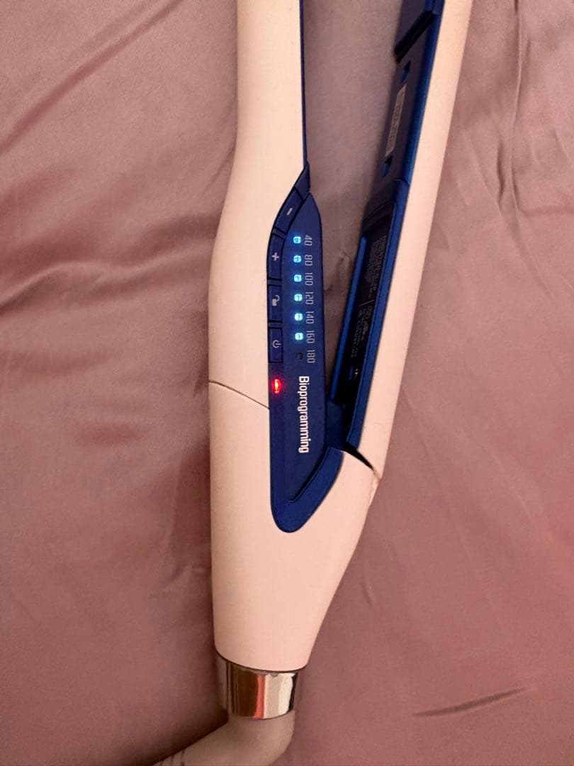 3D Plus ヘアビューロン ストレートヘアアイロン ホワイト・ブルー