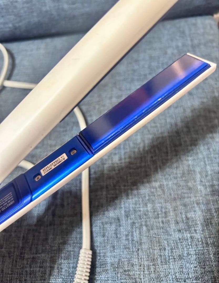 3D Plus ヘアビューロン ストレートヘアアイロン ホワイト・ブルー