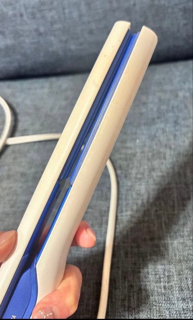 3D Plus ヘアビューロン ストレートヘアアイロン ホワイト・ブルー