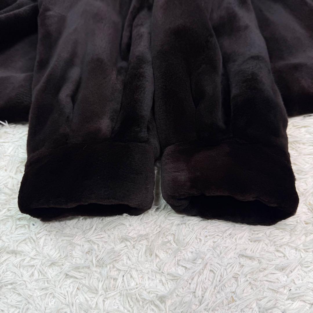 サガミンク シェアードミンク リアルファー コート 本毛皮 毛並み〇