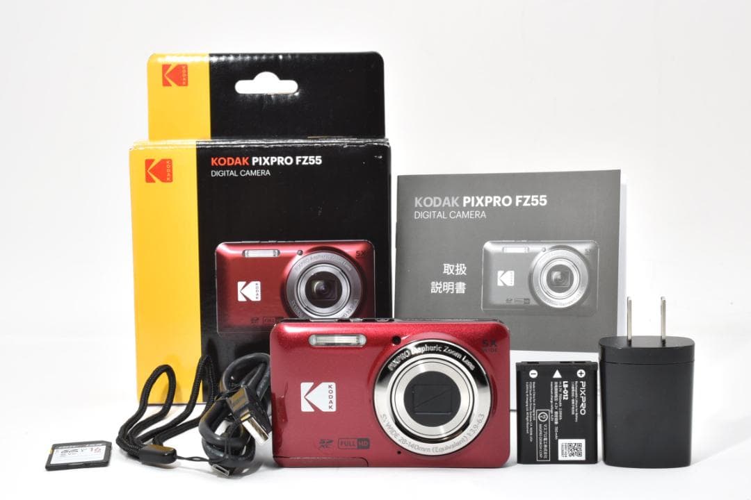 ■ ほぼ新品 ■コダック　KODAK PIXPRO FZ55 レッド《保証書》