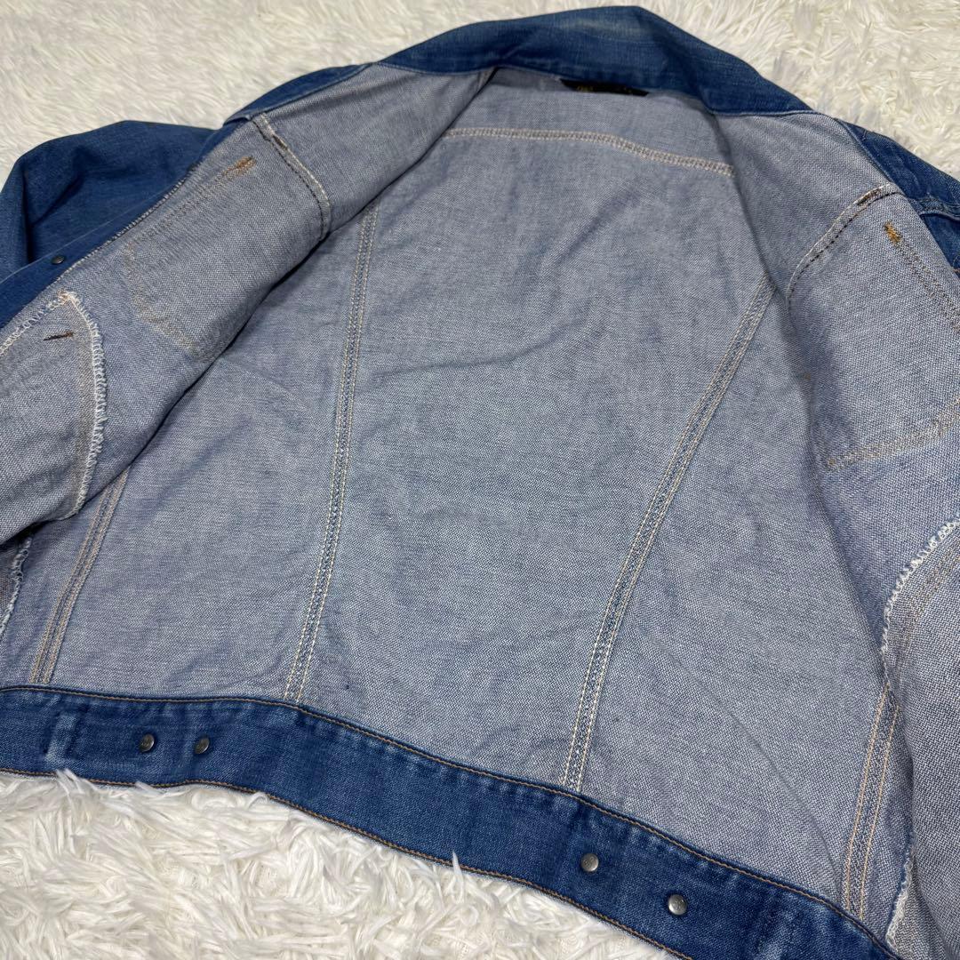 ☆Wrangler USA製 黒タグ デニムジャケット 2ポケット 70s☆