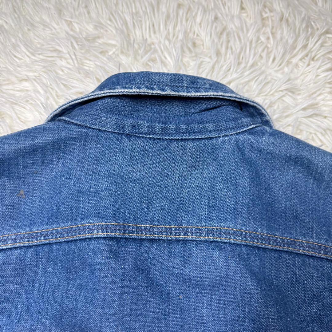 ☆Wrangler USA製 黒タグ デニムジャケット 2ポケット 70s☆
