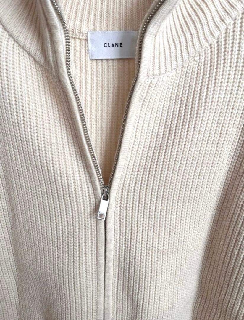 みんです　 clane zipcollarknitvest サイズ2