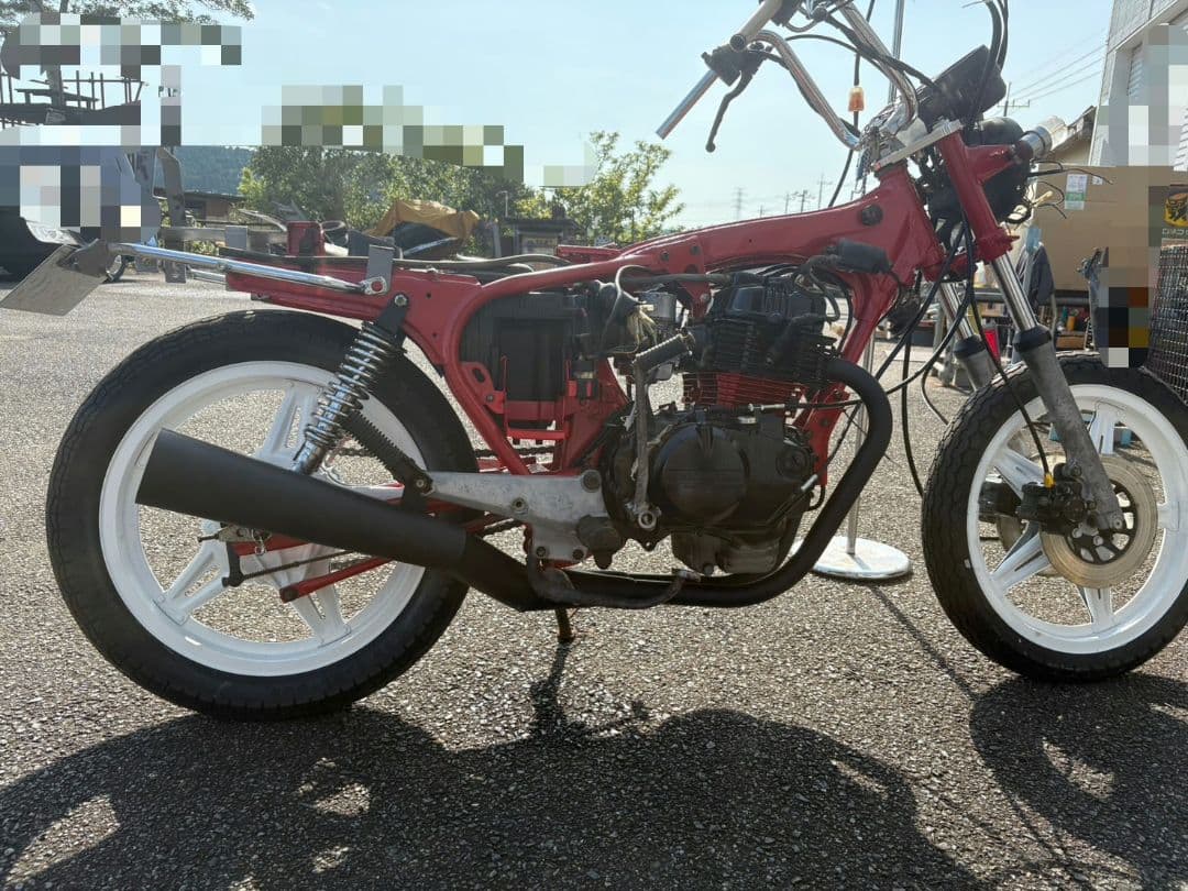 ホークⅢ　ショート管　メガホン　ブラック　100π　CB250N CB400N