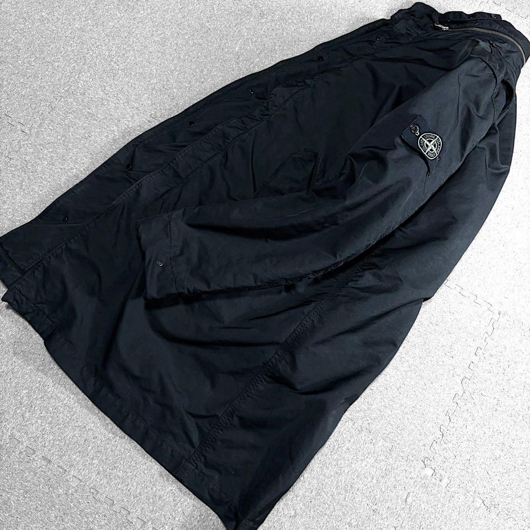 09aw/ストーンアイランド/ミリタリーモッズコート/黒/M