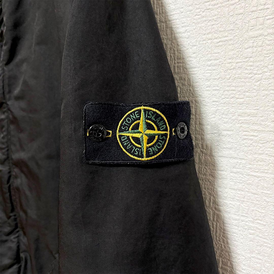 09aw/ストーンアイランド/ミリタリーモッズコート/黒/M