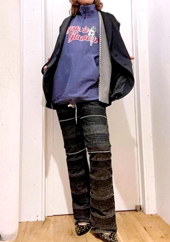 ヒステリックグラマー　オーバーサイズ　ハーフジッププルオーバー　完売品