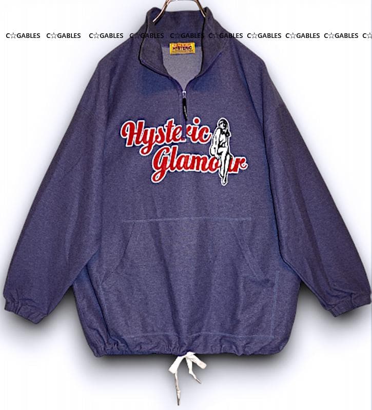 ヒステリックグラマー　オーバーサイズ　ハーフジッププルオーバー　完売品