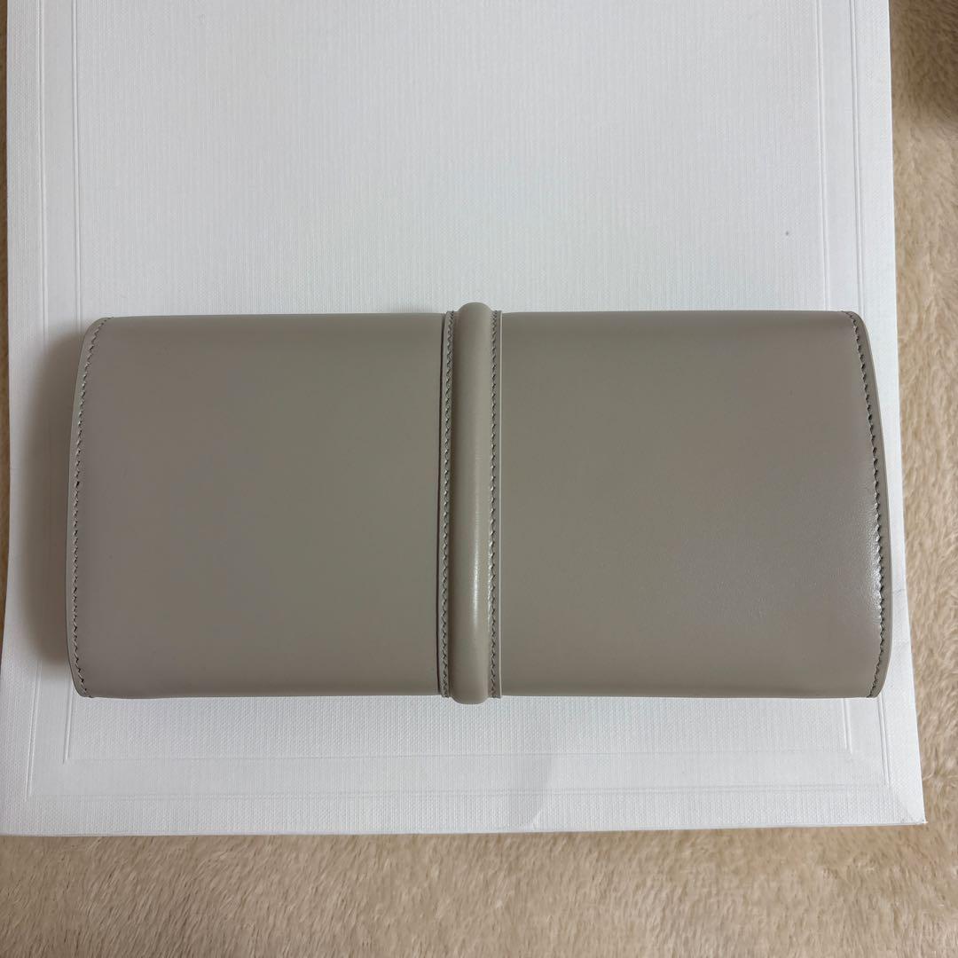 CELINE グレー レザー 長財布