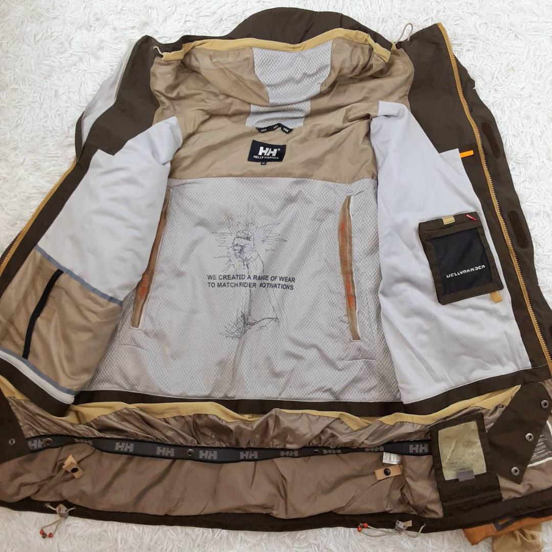美品◎HELLY HANSEN ヘリーハンセン スキーウェアセットアップ 防水