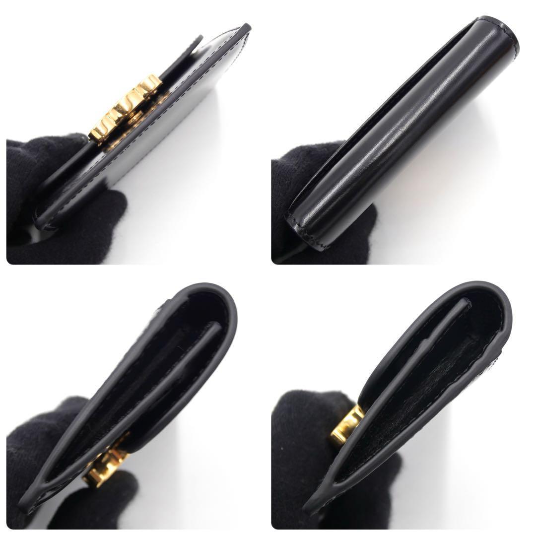 セリーヌ CELINE トリオンフ カードケース 名刺入れ ブラック カーフ