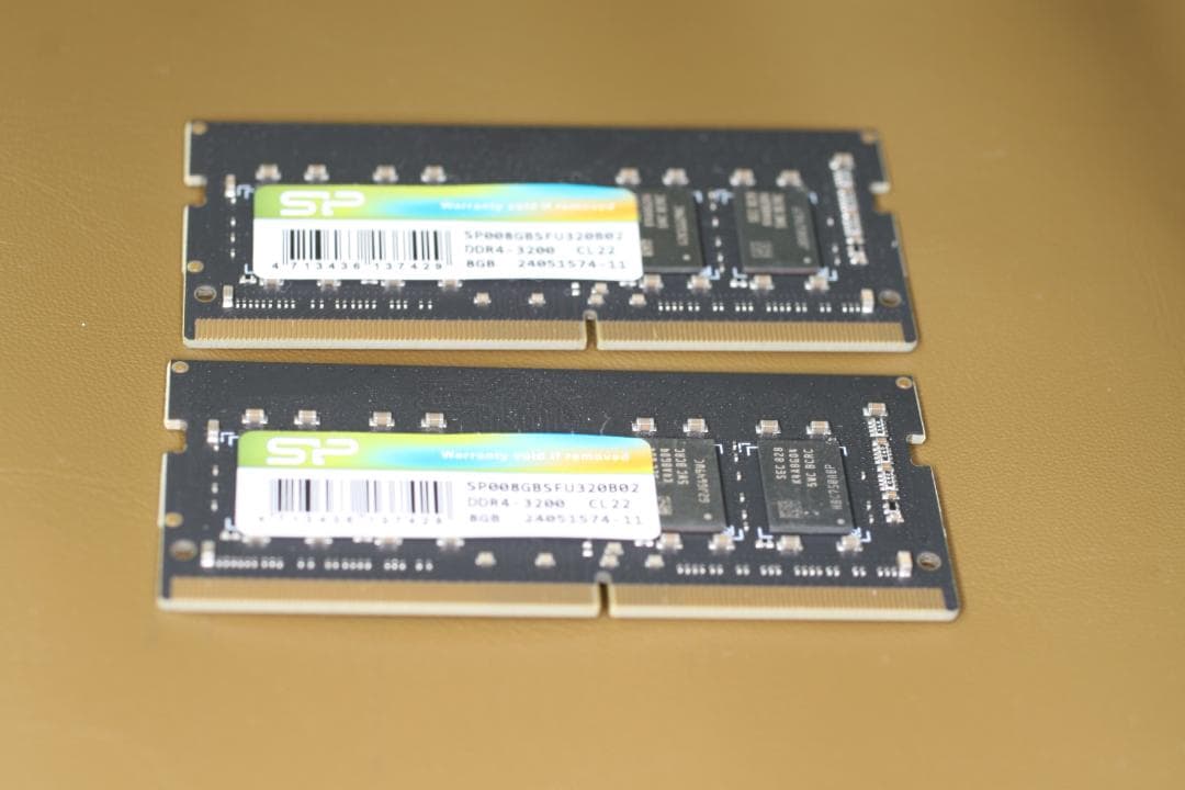 シリコンパワー DDR4-3200 8GB メモリ ×2枚セット