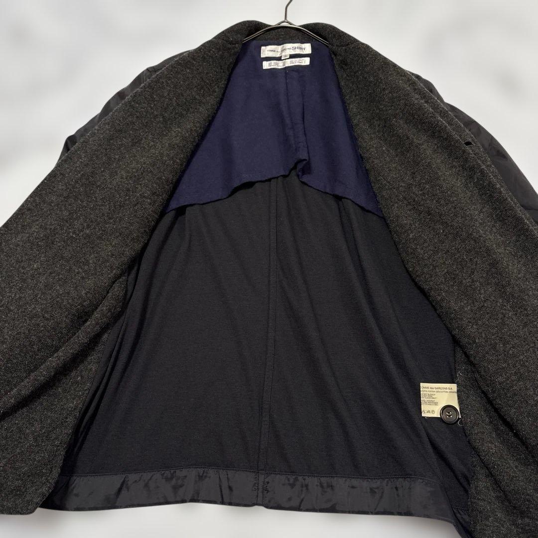 ✨大人気✨コムデギャルソンシャツarchive y2k ドッキングテーラード濃紺
