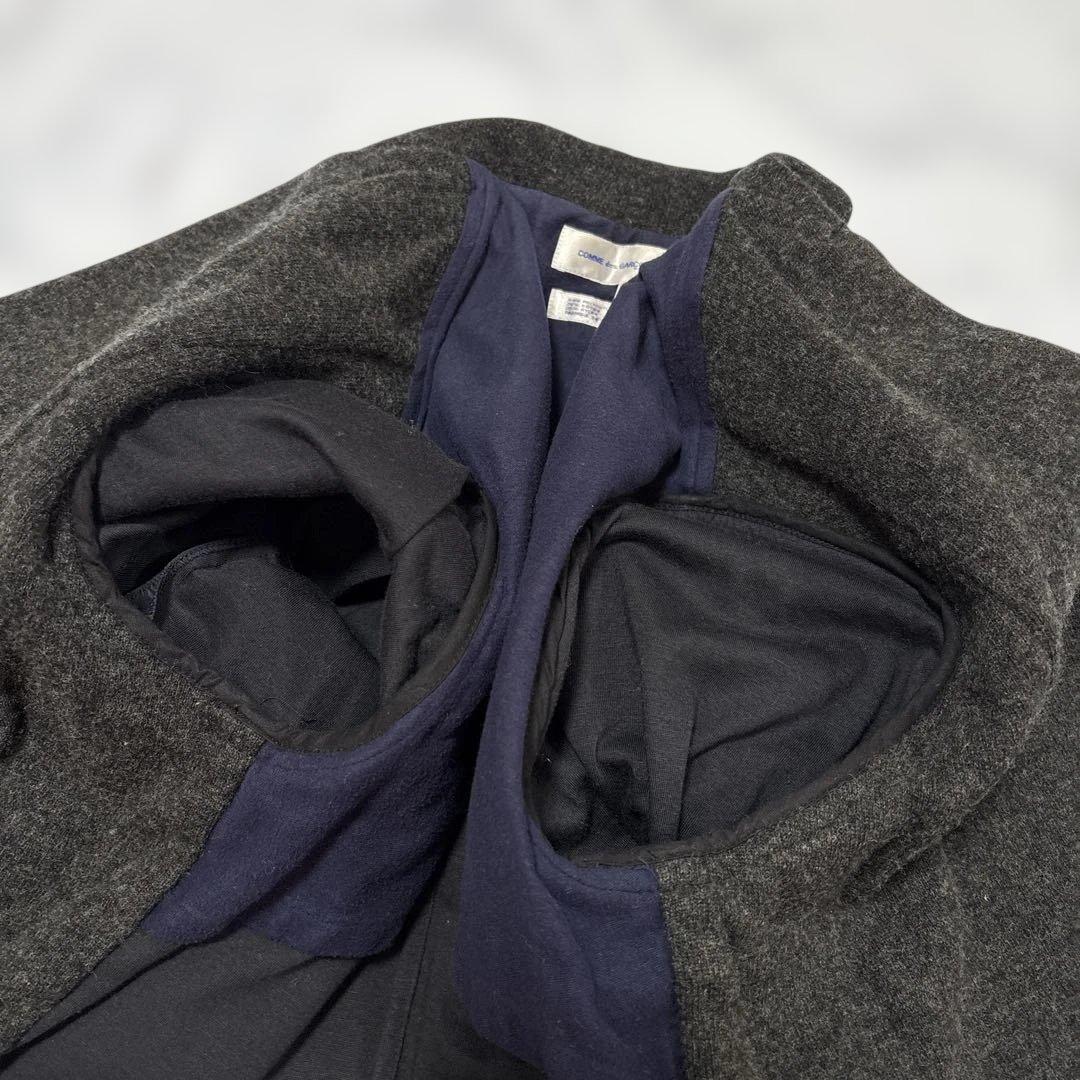 ✨大人気✨コムデギャルソンシャツarchive y2k ドッキングテーラード濃紺