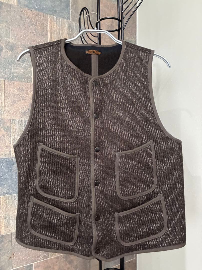 FULLCOUNT フルカウント ブラウンズビーチ ベスト 42 ビーチクロス