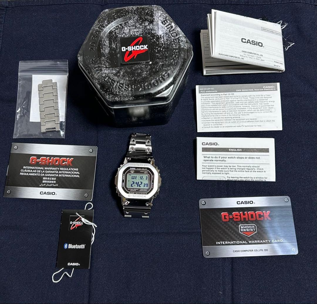 フルメタル G-SHOCK W-B5000D-1 並行輸入品