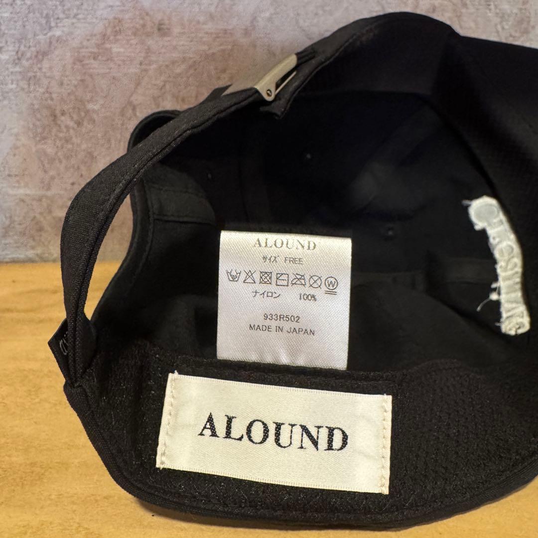 【ALOUND(アラウンド)】■LOGO NYLON CAP (黒)■☆美品☆