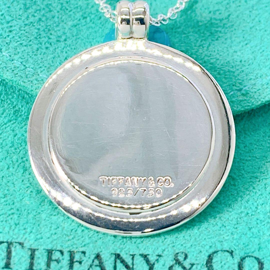 美品 ティファニー 旧ロゴ コンビ ネックレス チェーン社外品 シルバー k18