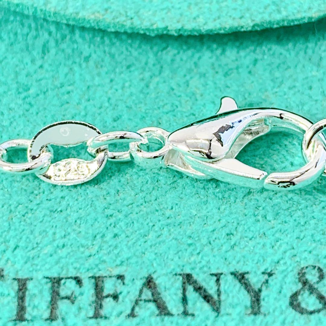 美品 ティファニー 旧ロゴ コンビ ネックレス チェーン社外品 シルバー k18