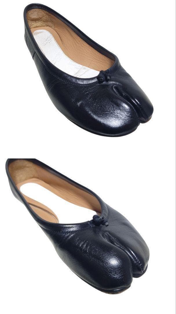 メゾンマルジェラ 足袋シューズ バレエ 23 ブラック