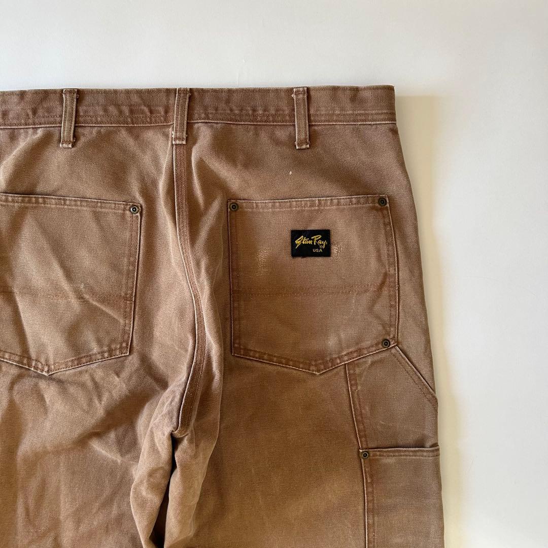 90s Stan Ray ダブルニー USA製 ブラウンダック ペインターパンツ