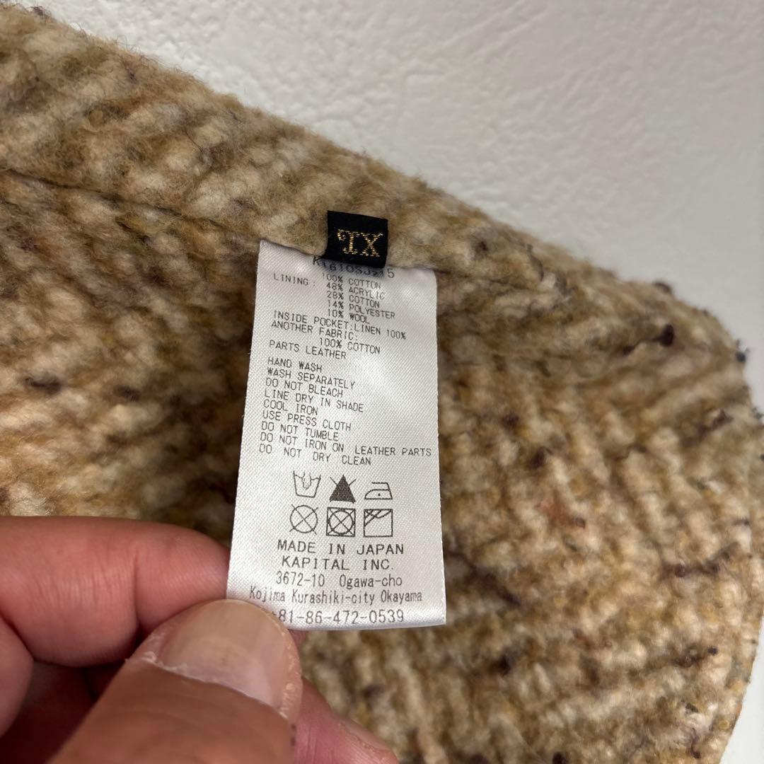 オリーブグリーン ツイードベスト