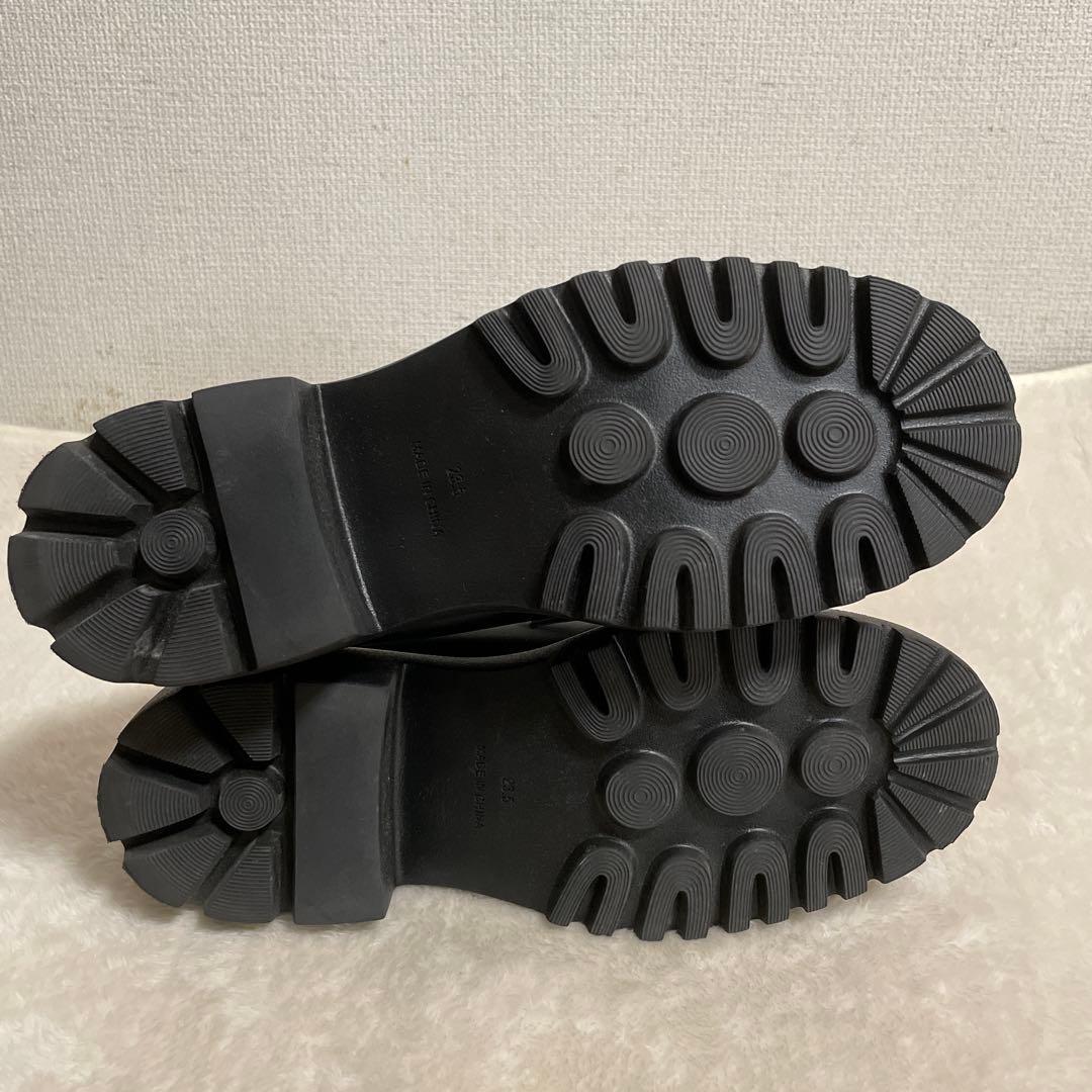 アダムエロペ　晴雨兼用ベーシックローファー　厚底　撥水