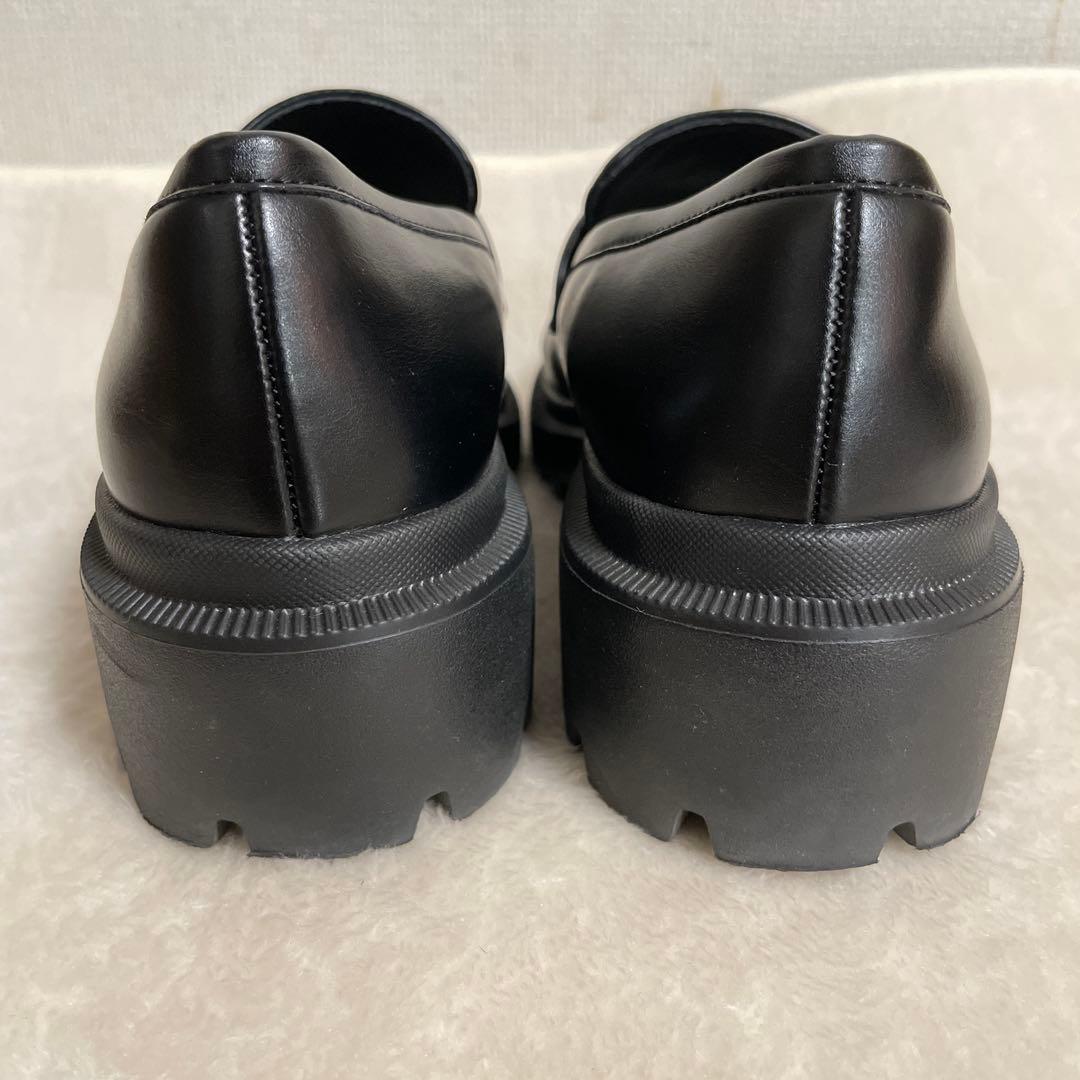 アダムエロペ　晴雨兼用ベーシックローファー　厚底　撥水