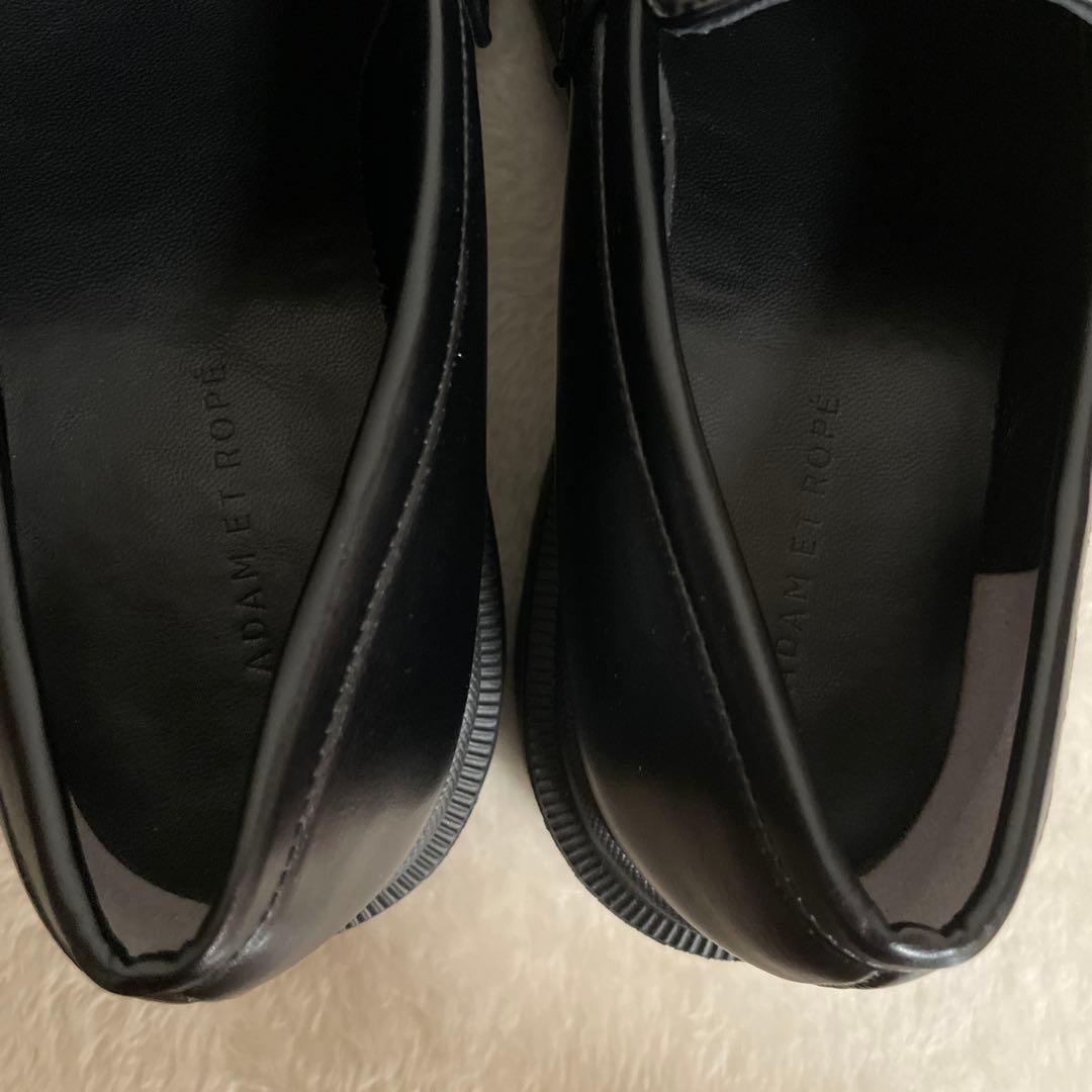 アダムエロペ　晴雨兼用ベーシックローファー　厚底　撥水