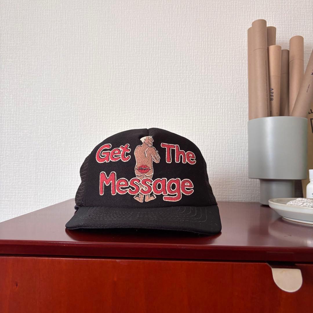 80s 90s ジョーク系　トラッカーキャップ ヴィンテージ USA製