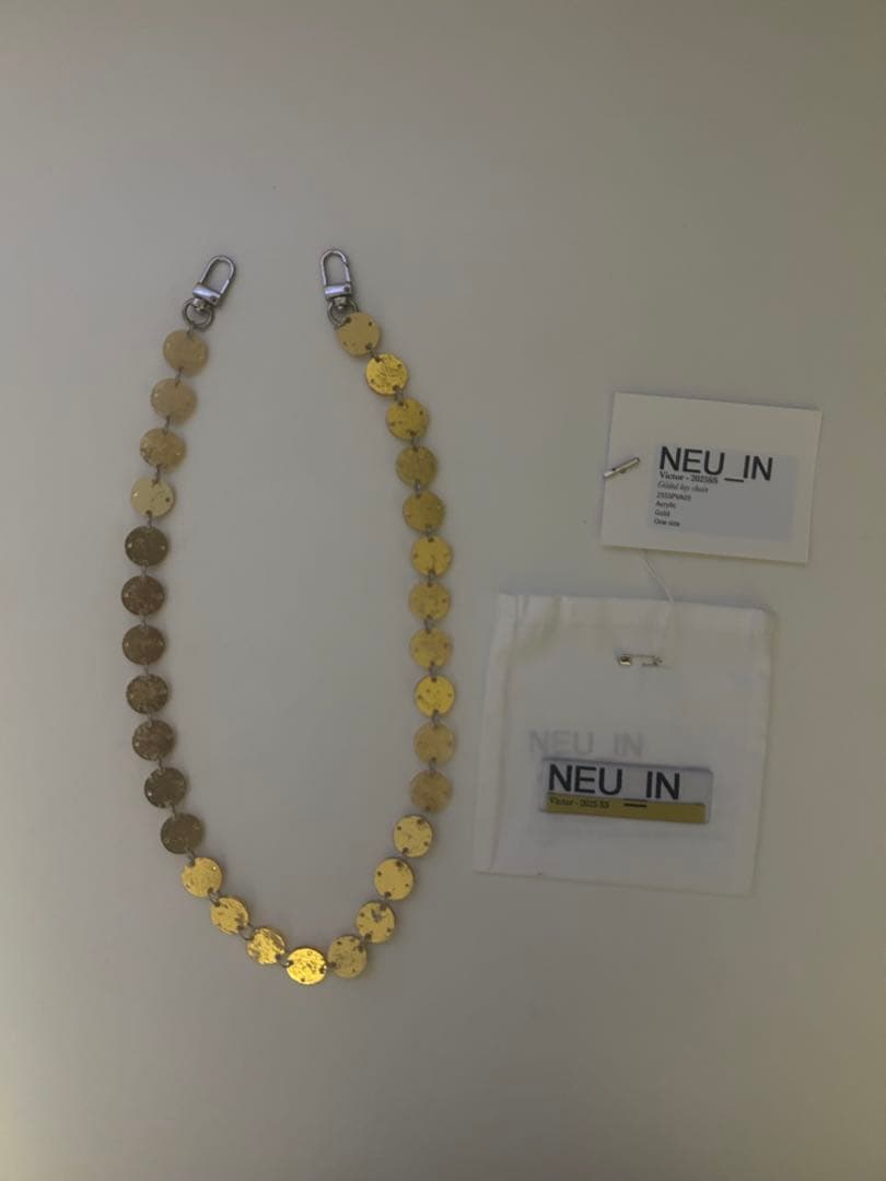 ニューイン NEU_IN 25SS Gilded key chain チェーン