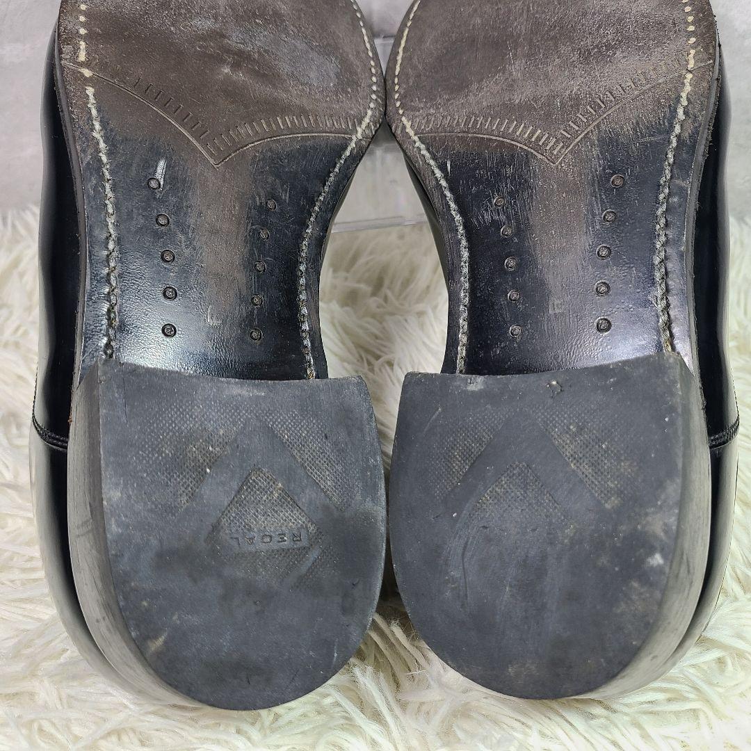 【REGAL】315R　ストレートチップ　ビジネスシューズ　ガラスレザーブラック