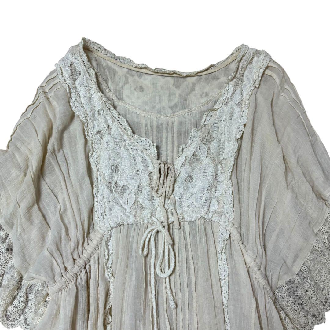 00's fairygrunge 森ガール チュニック レース リボン