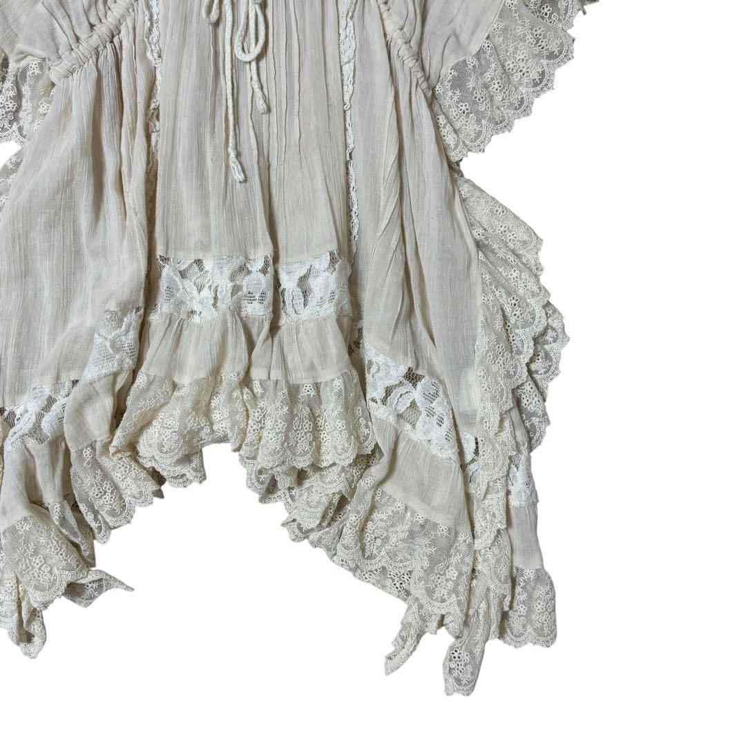 00's fairygrunge 森ガール チュニック レース リボン