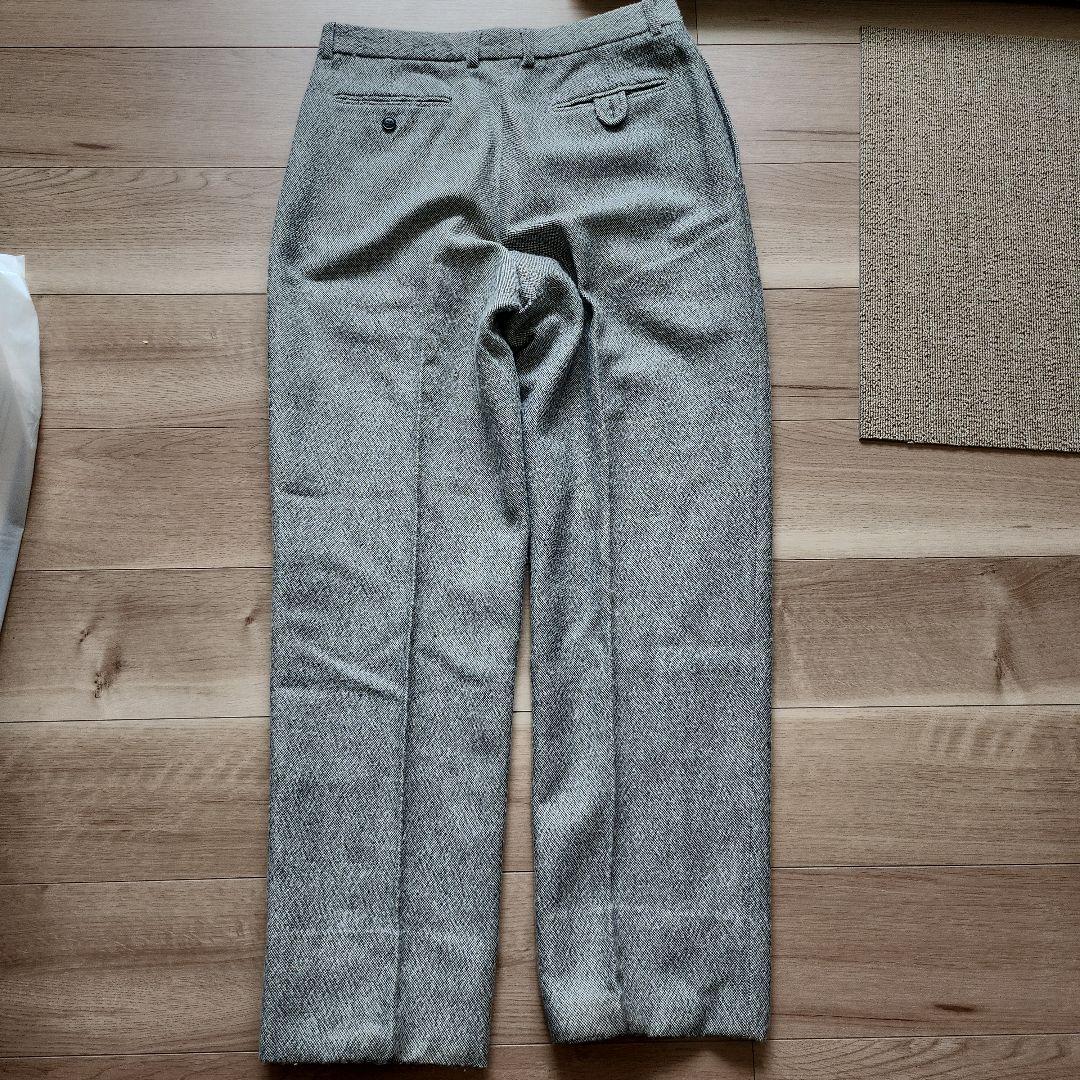 EMPORIO ARMANI ヘリンボーン ワイドスラックス 46