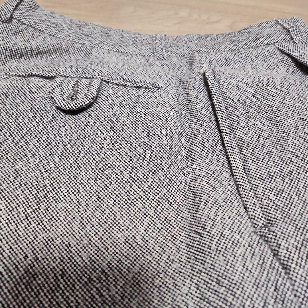 EMPORIO ARMANI ヘリンボーン ワイドスラックス 46