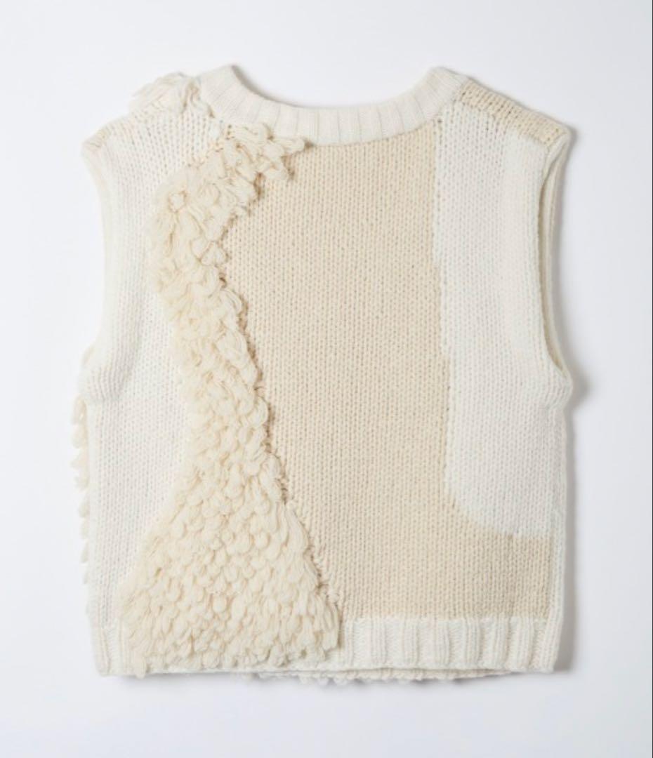 ★tanta★ Landscape Intarsia Knit Vest