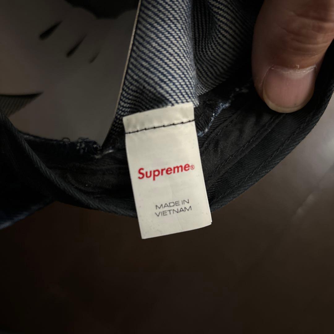 Supreme ネイビー コーデュロイキャップCampCap Blue 24AW