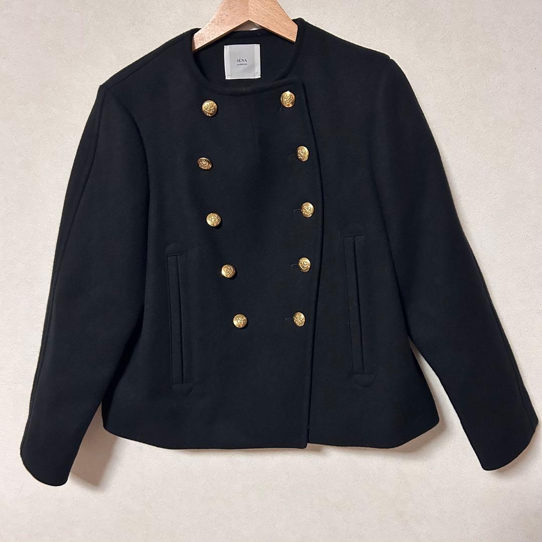 IENA LA BOUCLE 金ボタン メルトン モーターサイクルジャケット