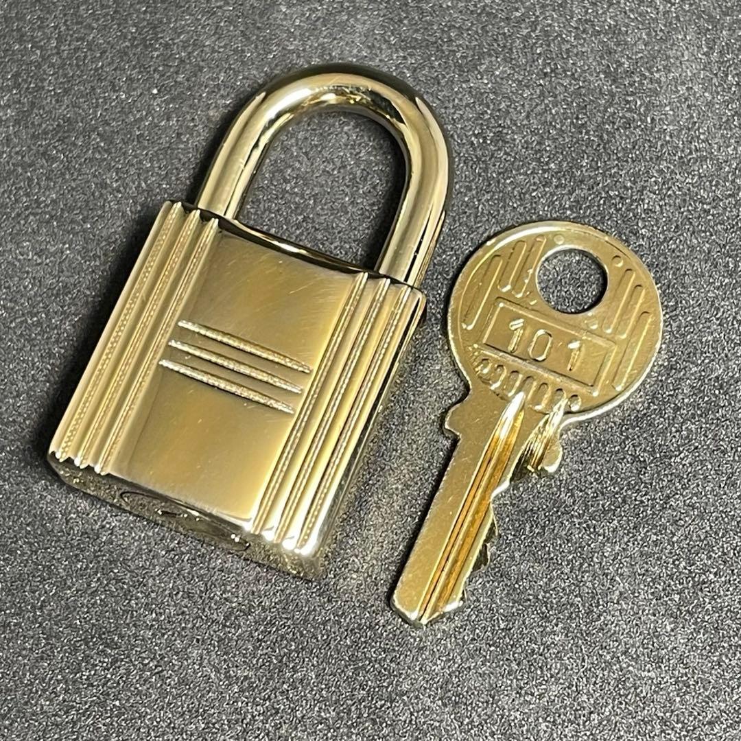 【美品】エルメス K24ゴールドメッキ パドロック カデナ リペア品 101番