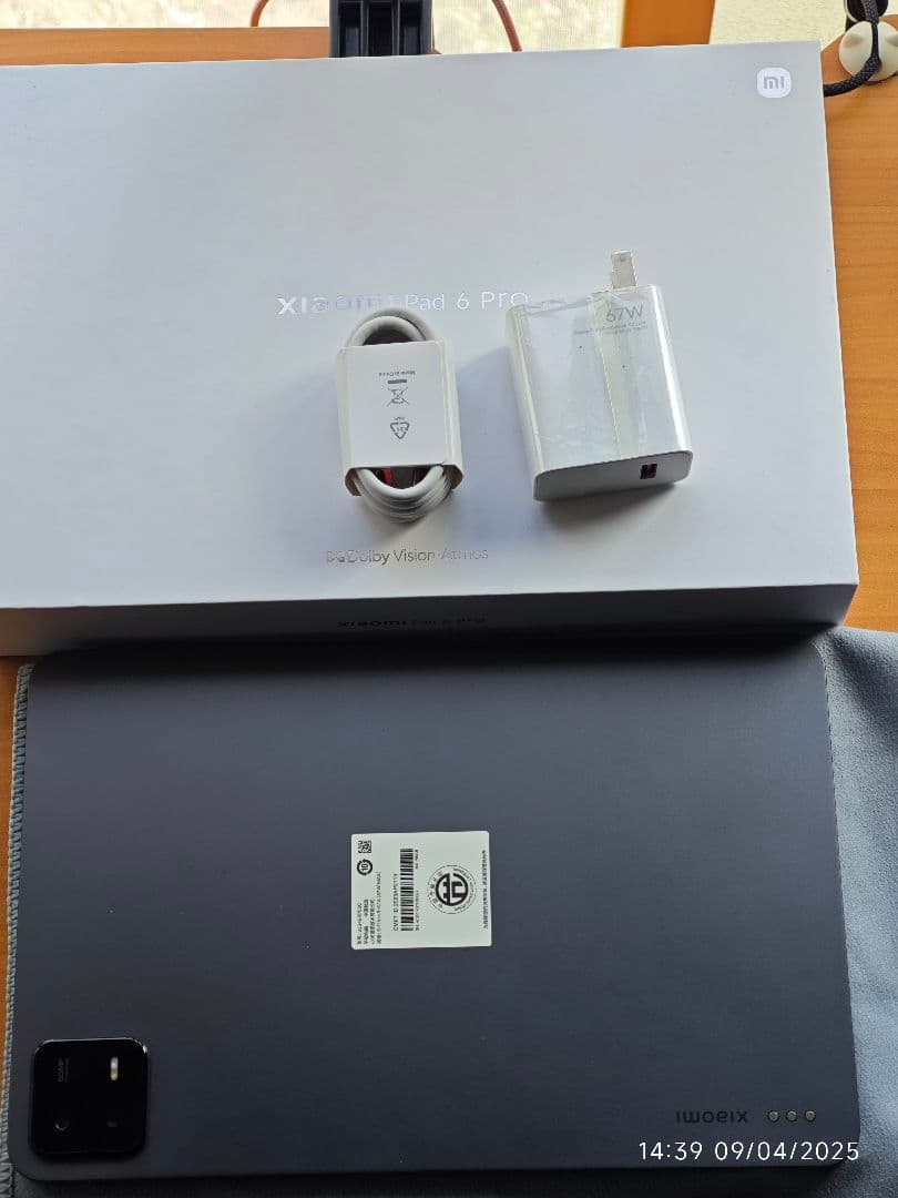 Androidタブレット本体 Xiaomi pad 6 pro 8/256Gb hyper OS2 CNrom