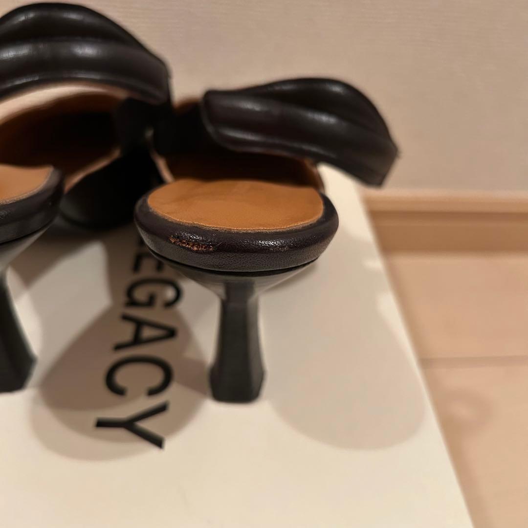 【値下げ中】OUR LEGACY ヒール ミュール　ブラック　靴