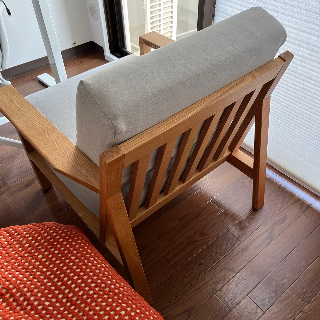 【使用期間半年】無印良品　ソファー　木製フレーム・1シーター