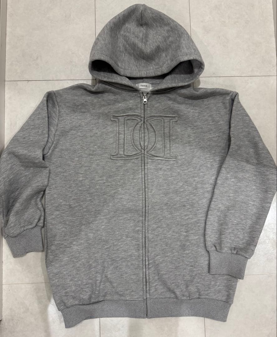 【美品】❤️Ｄaｒiｃｈ❤️アップリケＤＤロゴパーカー（ＧＲＹ）グレー