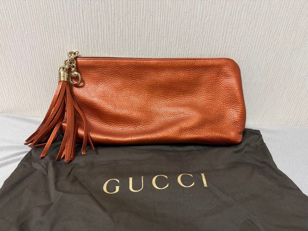専用！GUCCI クラッチ　フリンジ　タッセル　パーティー