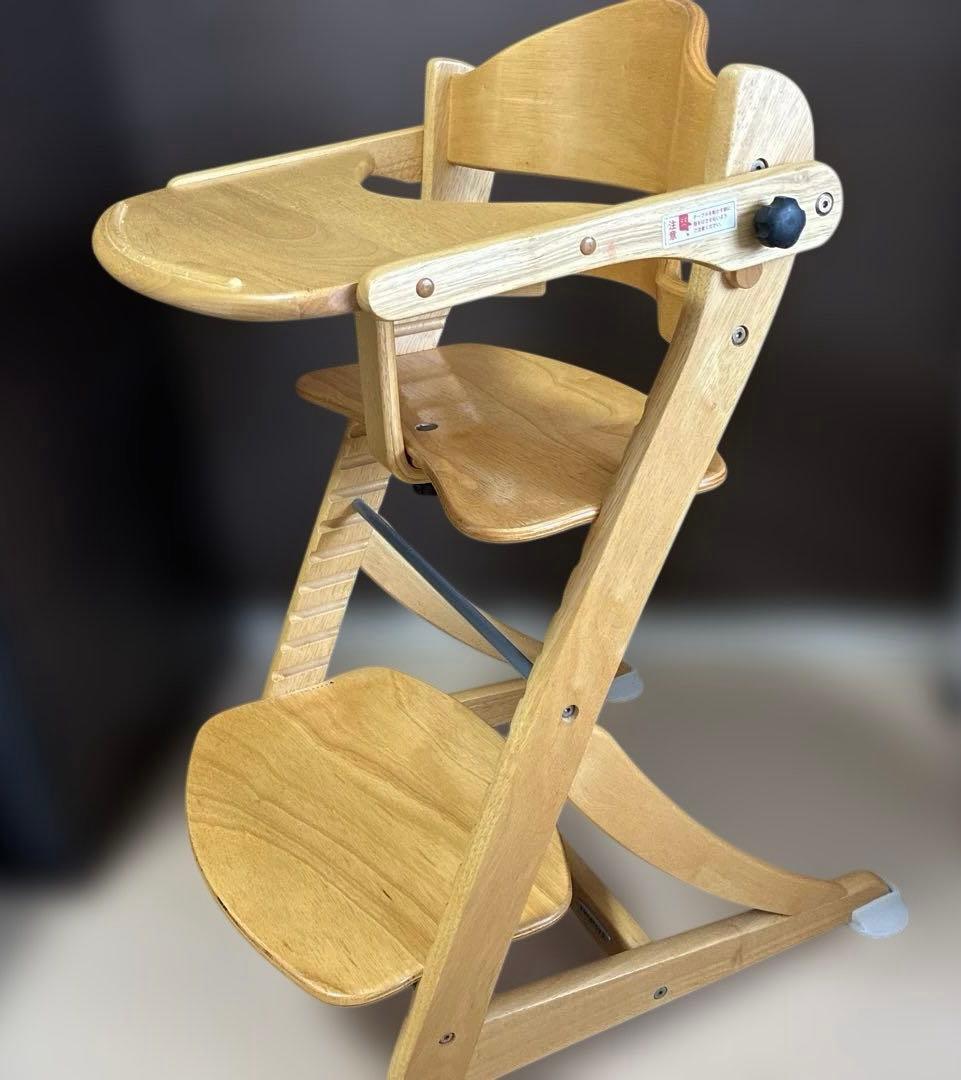大和屋 すくすくチェアEN テーブル&ガード付ベビーチェア ハイチェア